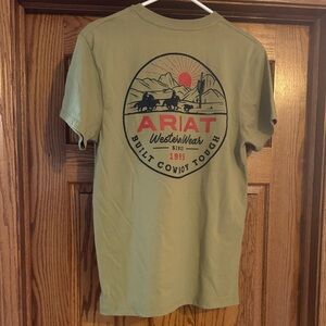 Ariat Olive Green Western Graphic Tee